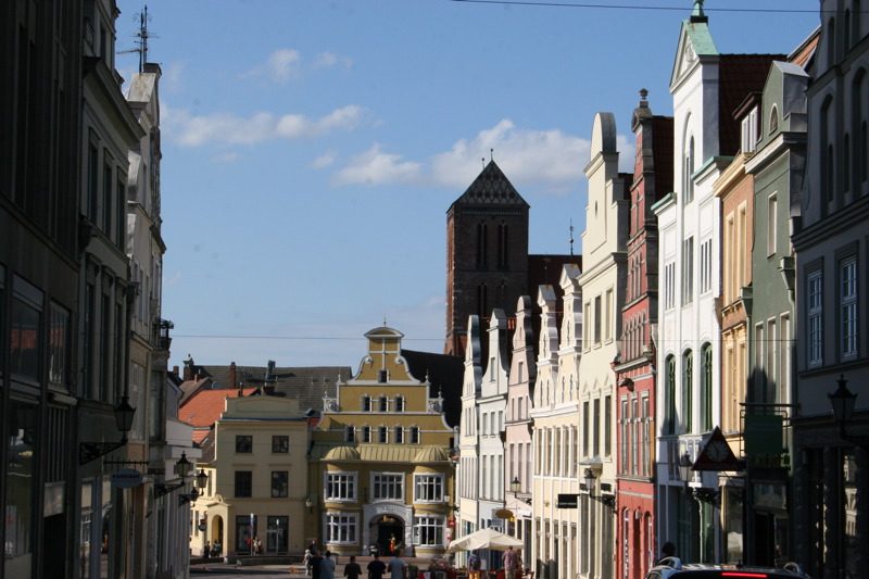 Altstadt und Fußgängerzone in Wismar